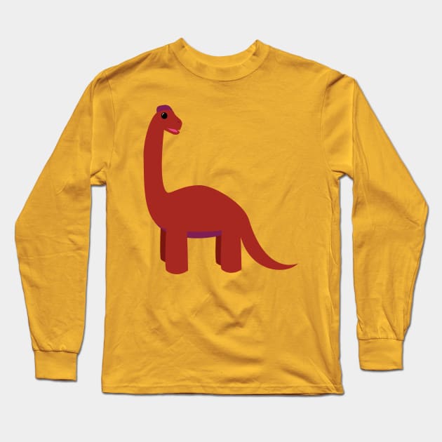 Happy Ultrasaurus Long Sleeve T-Shirt by MadArtisan